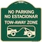 Signmission No Parking No Estacionar Tow Away Zone Directional Arrow Tacionamiento Zona De Carga, G-1818-23706 A-DES-G-1818-23706 - alternate 1